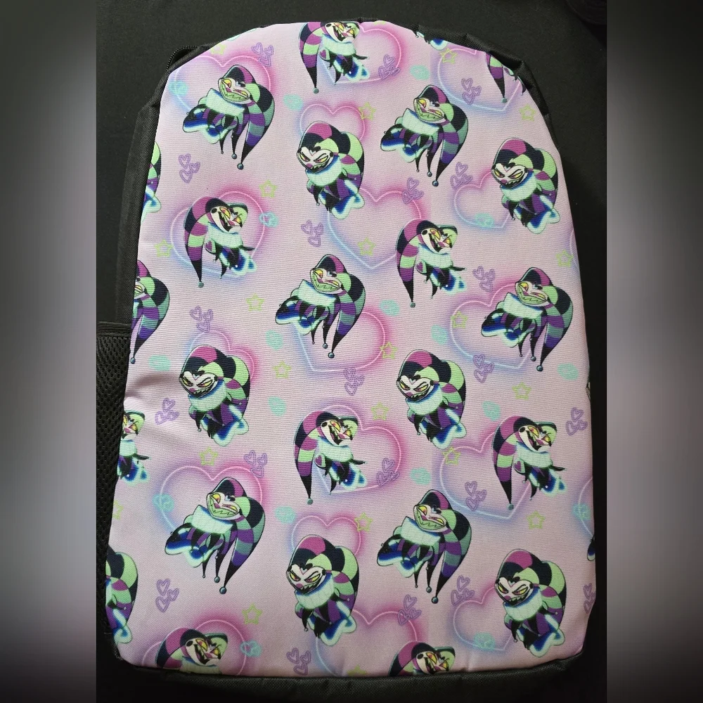 Hazbin Hotel Helluvaboss Bookbag! Fizzarolli Angel Dust Alastor Blitz New‎